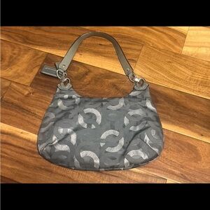 Grey coach handbag. Small. Great condition.